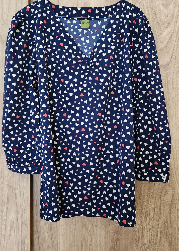 Heart printed Top - L Size