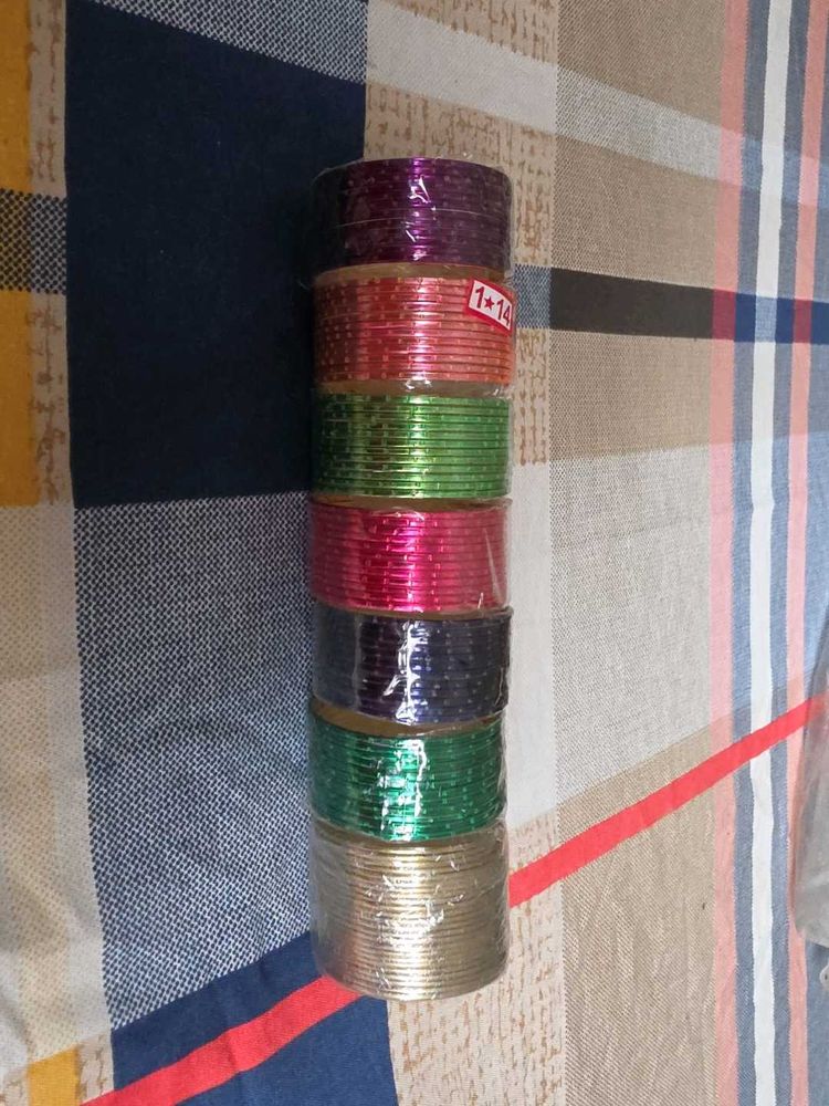 Assorted Color Bangles Set