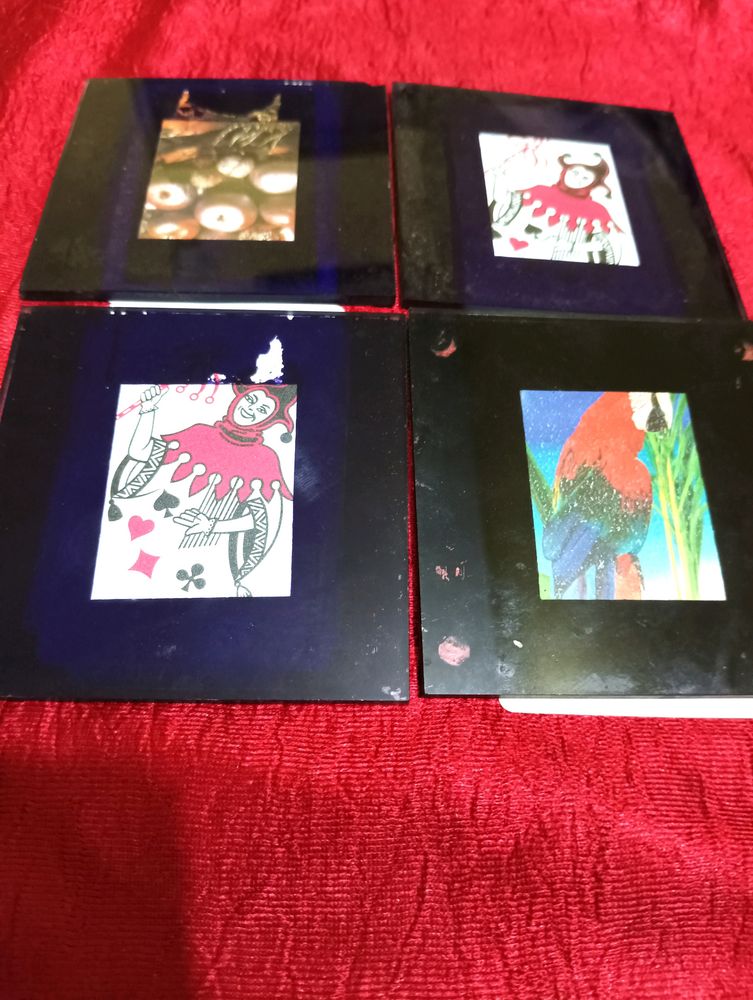 Set Of 4 Glass Coaster