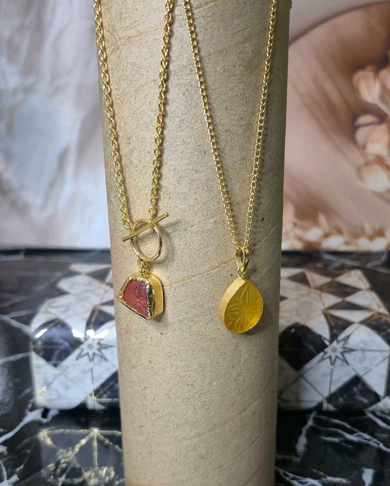 Gold Tone Pendant Necklaces