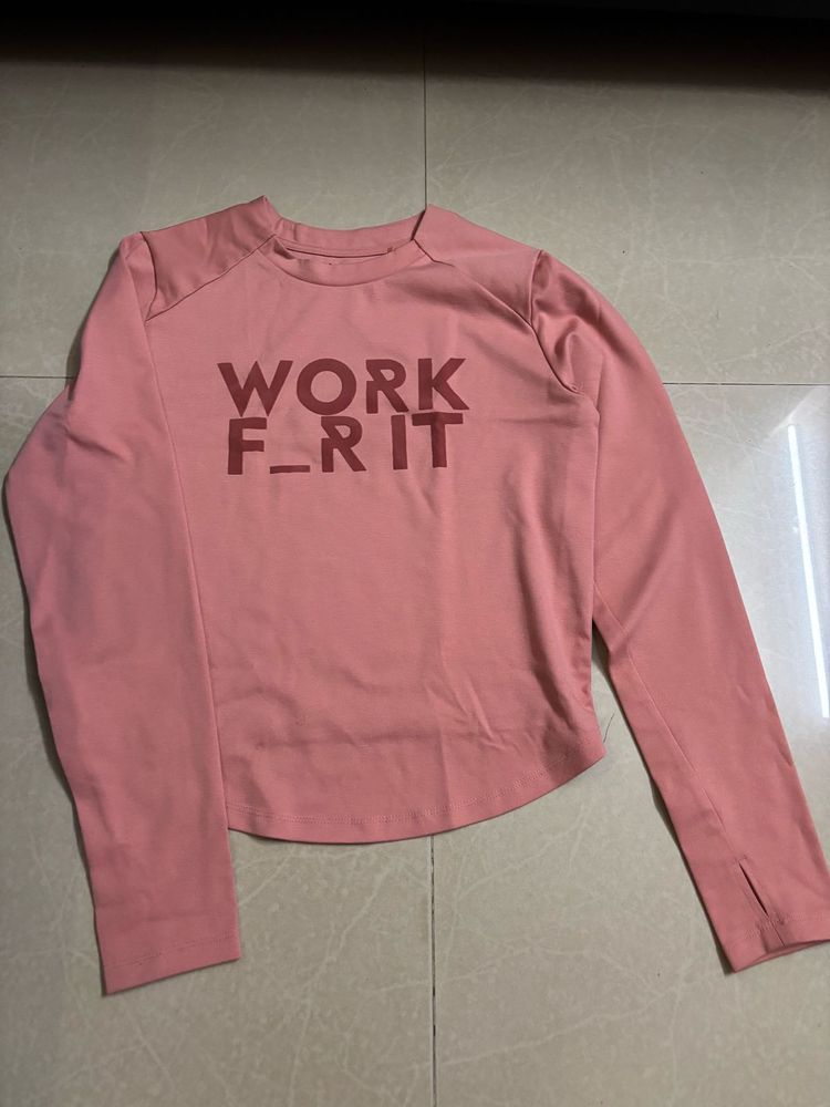 Pink Long Sleeve Top