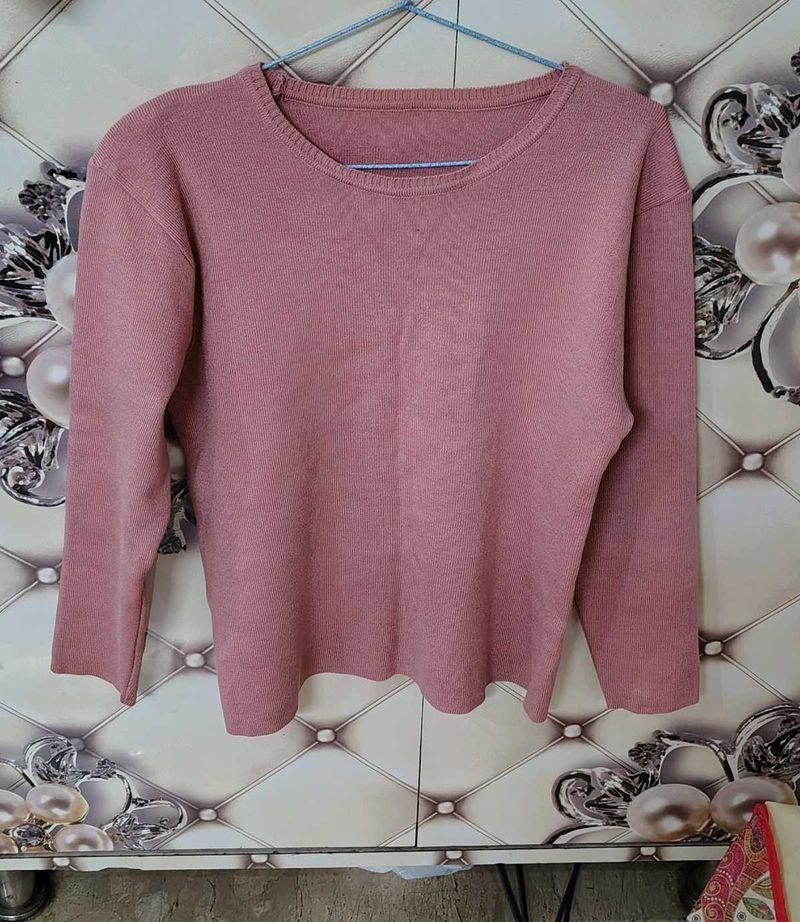 Pink Pullover Sweater