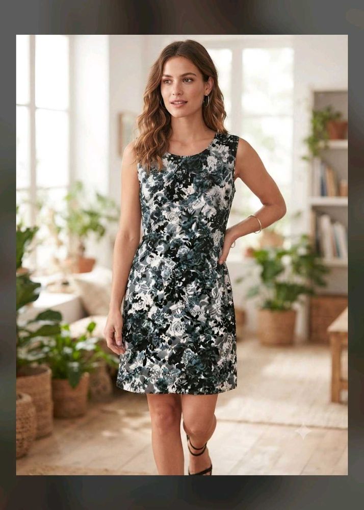 Floral Sleeveless A-Line top/dress