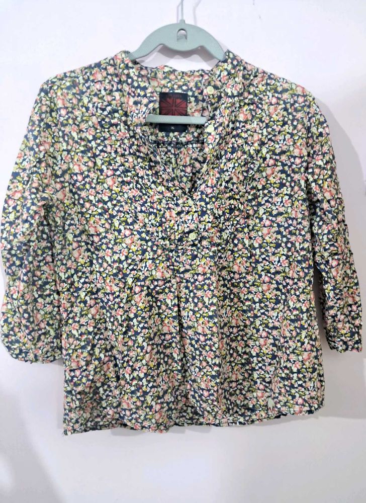 Floral Cotton Top