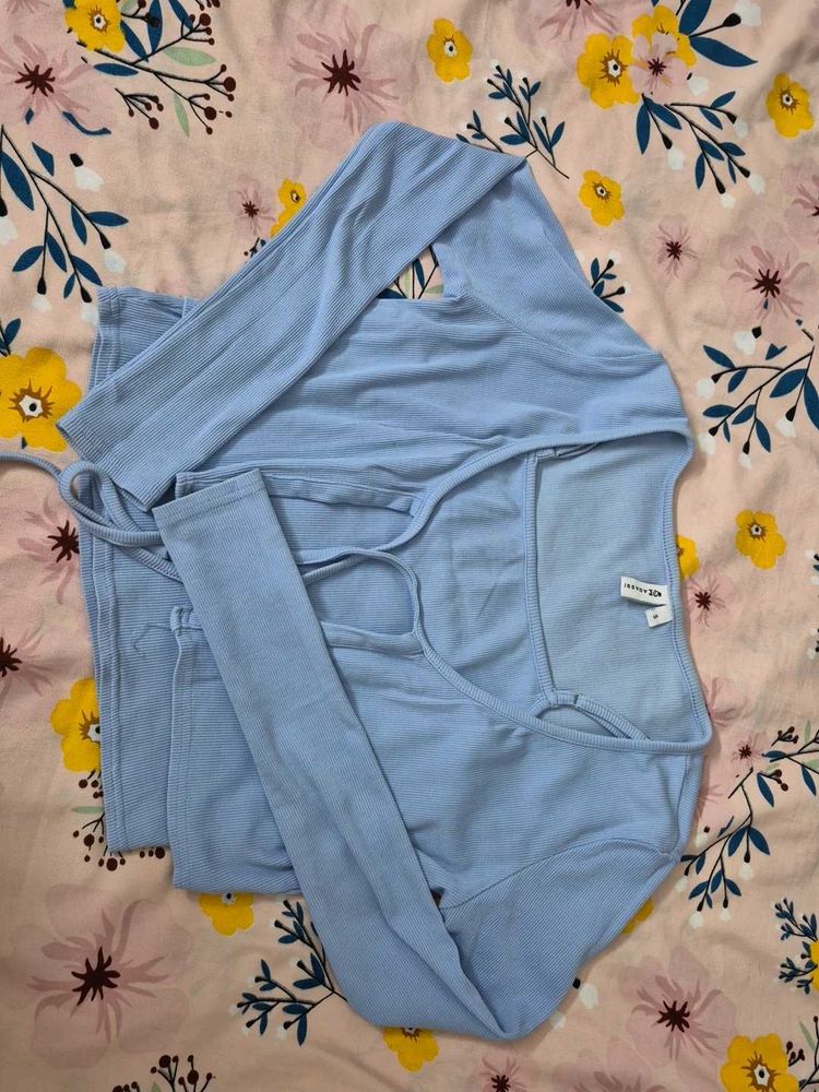 Light Blue Long Sleeve Top