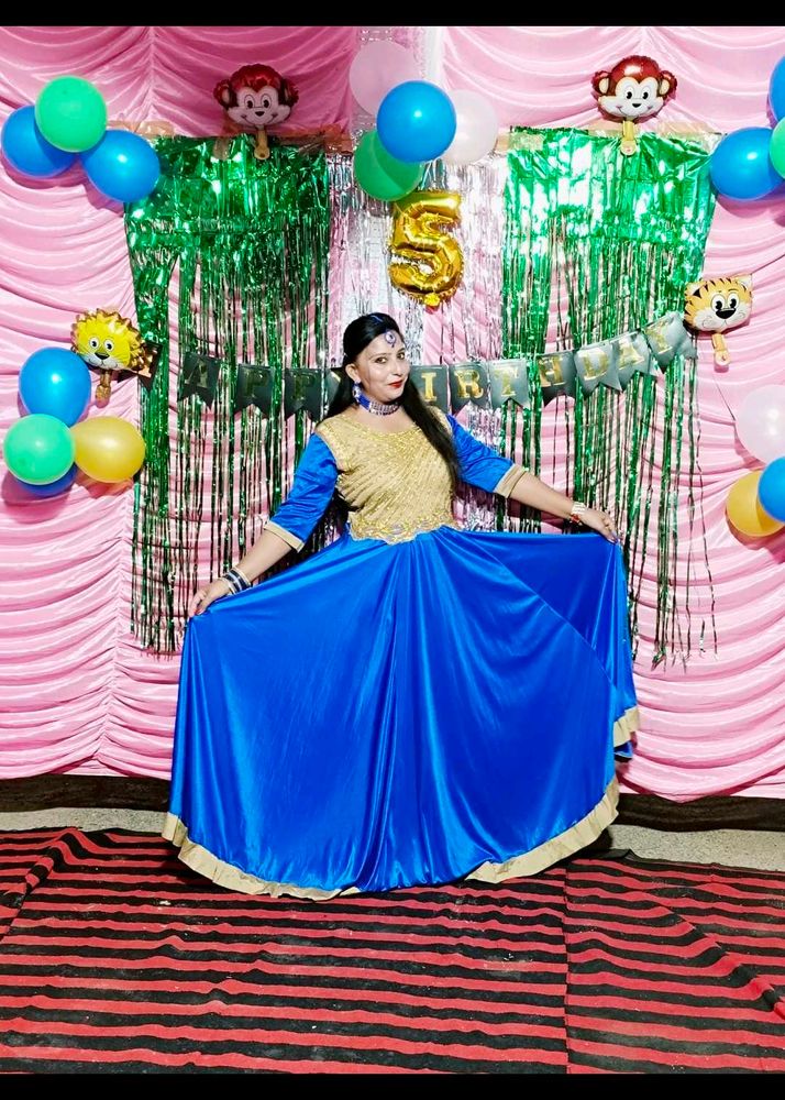 Royal Blue Ethnic Gown