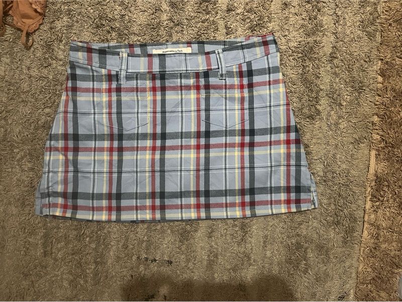 y2k Abercrombie &amp; Fitch Plaid Mini Skirt
