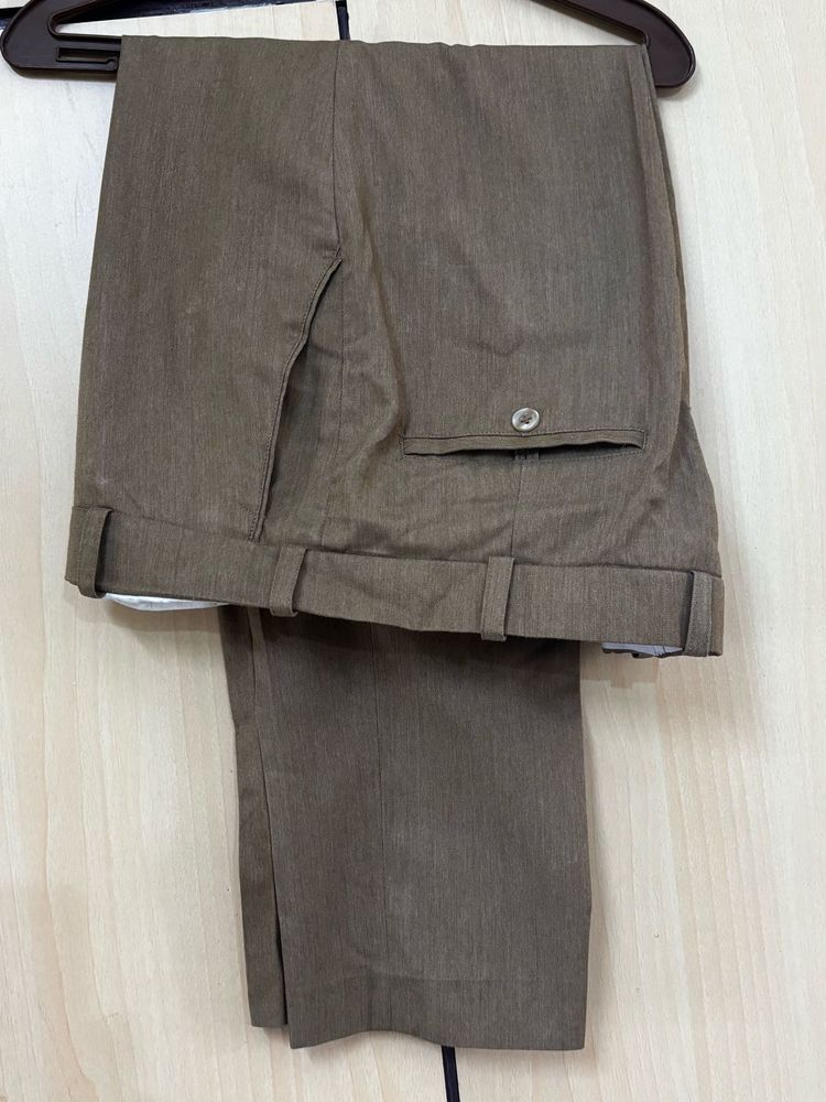 Men's Brown Formal Trousers