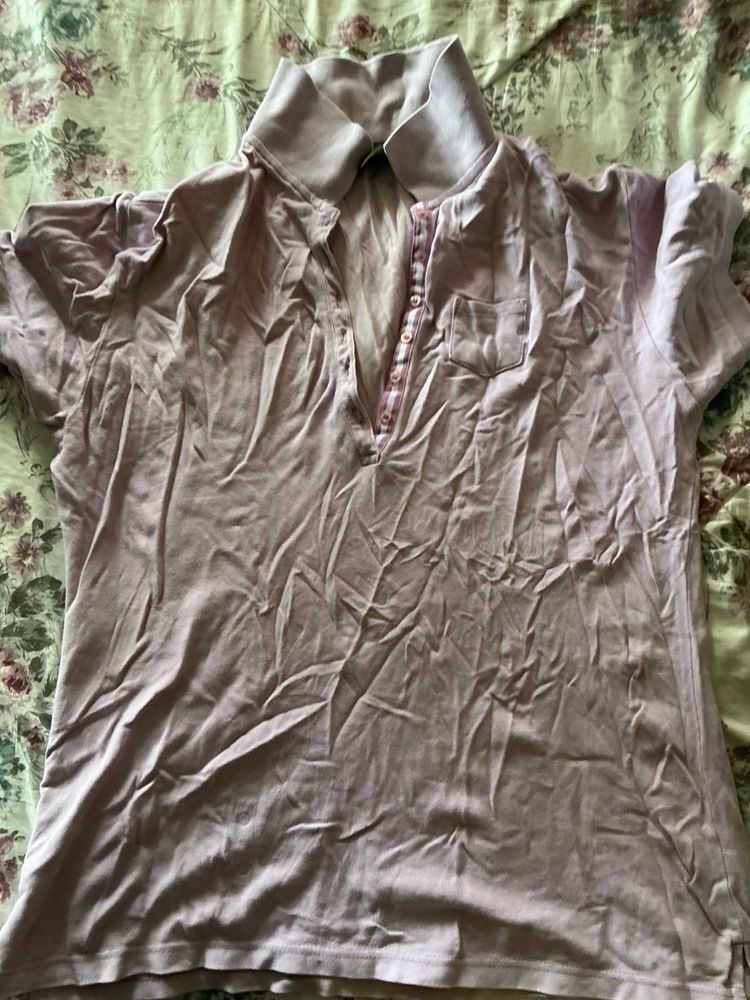 Women's Casual Collared T-Shirt