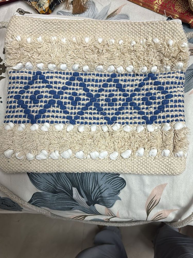 Boho Textured Clutch Bag