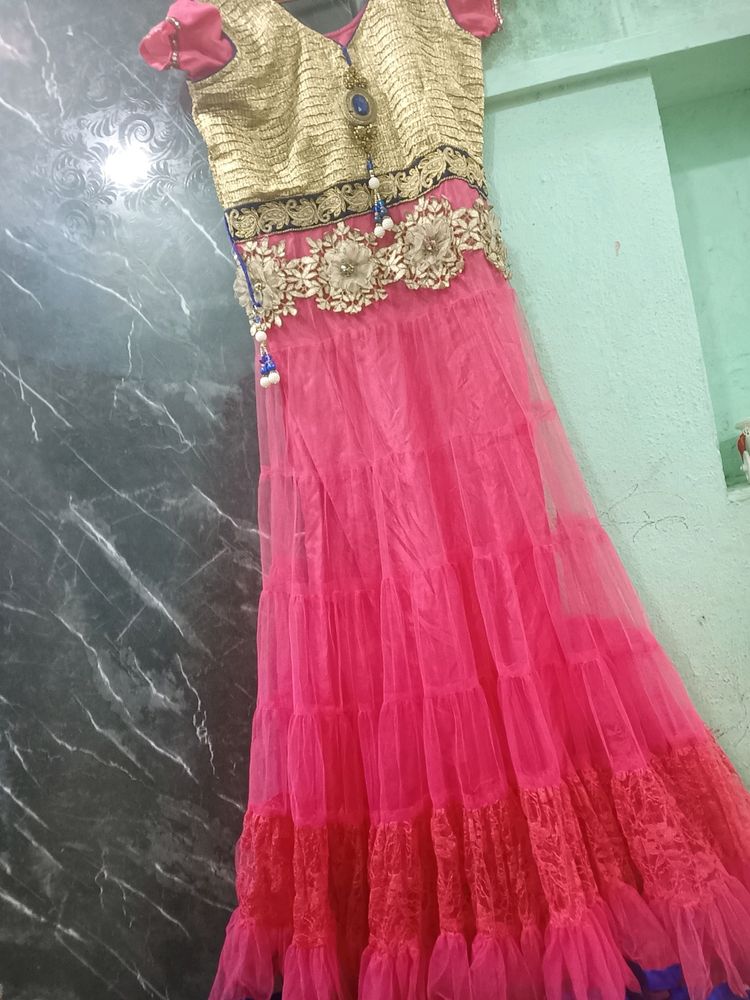 Full Flair Barbie Gown🥰😍