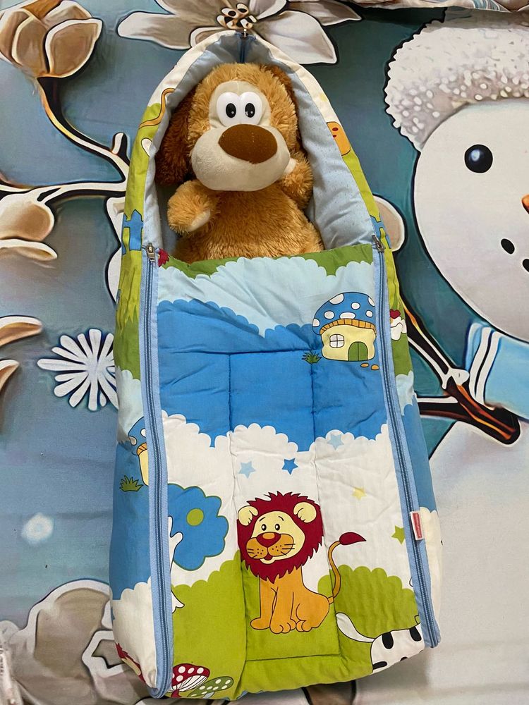 Cute Lion Print Baby Sleeping Bag