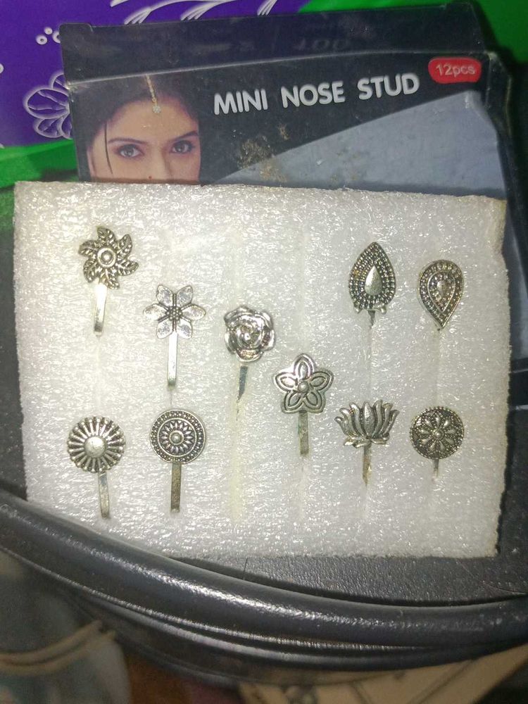 Mini Nose Studs - 10 Pcs Set