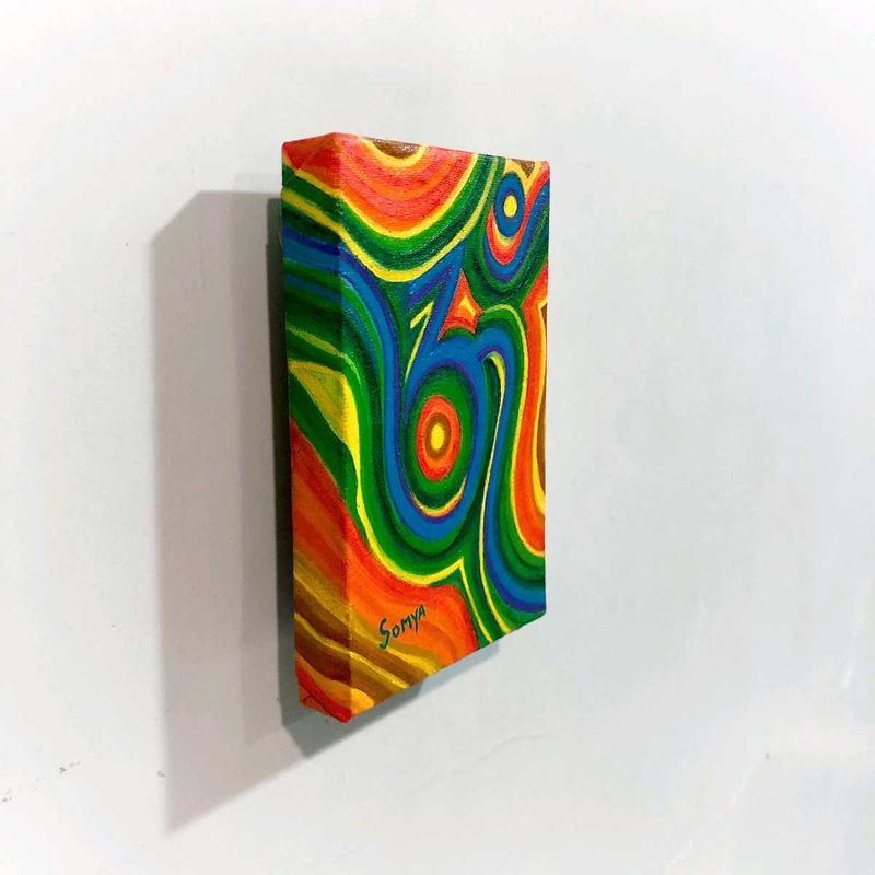 Om Spiritual Art Handpainted on canvas