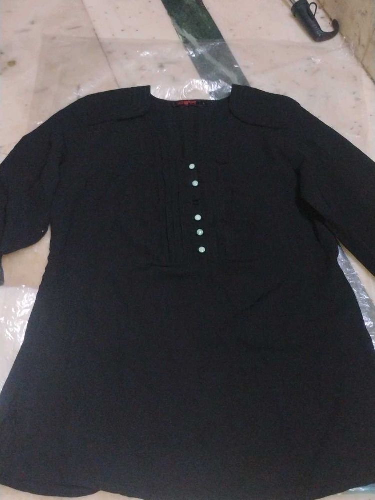Classic Black Kurta