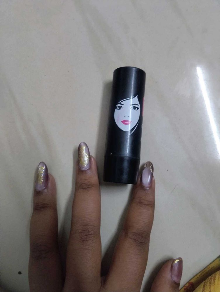 Black Lipstick Tube with Face Design