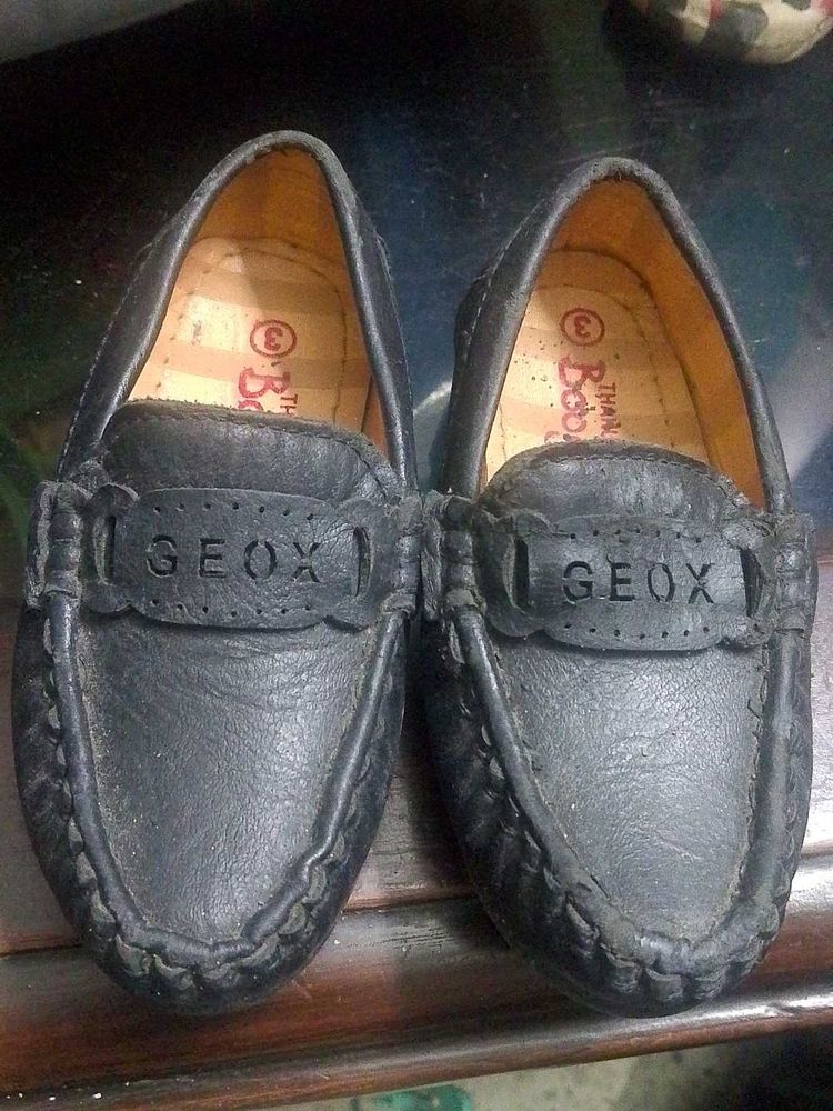 Geox Black Loafers