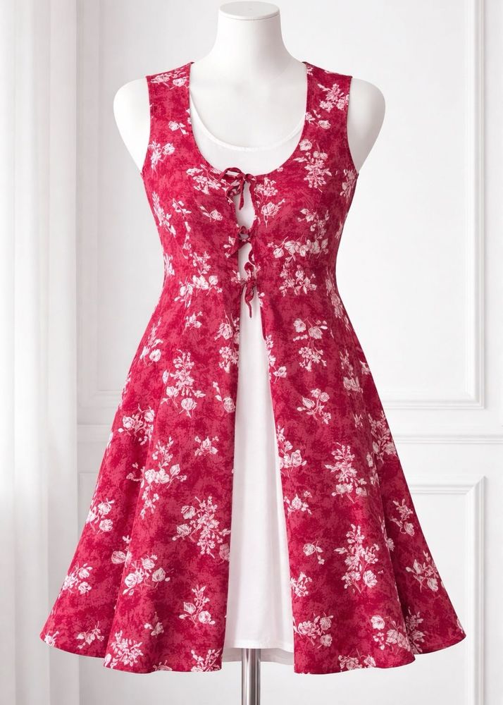 Charming Floral Print Dress Set