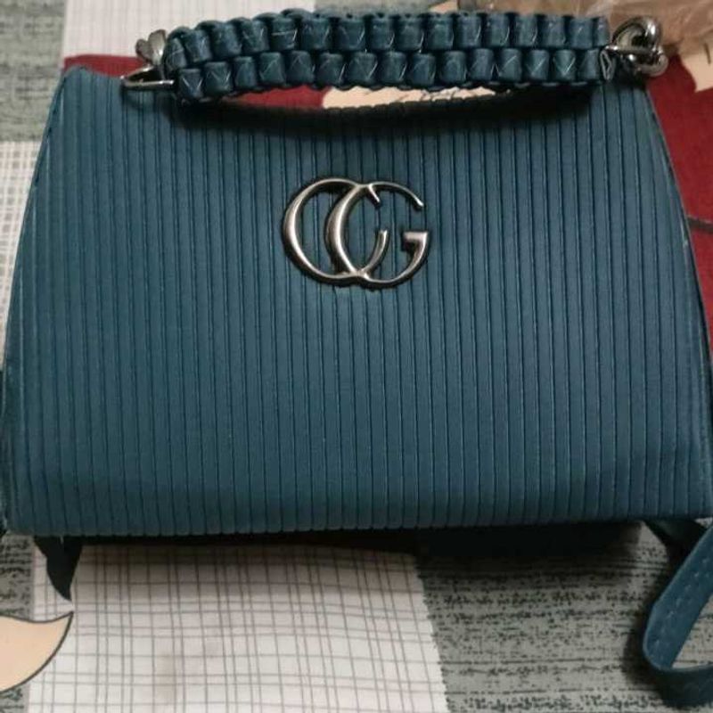 Stylish Teal Clutch Handbag