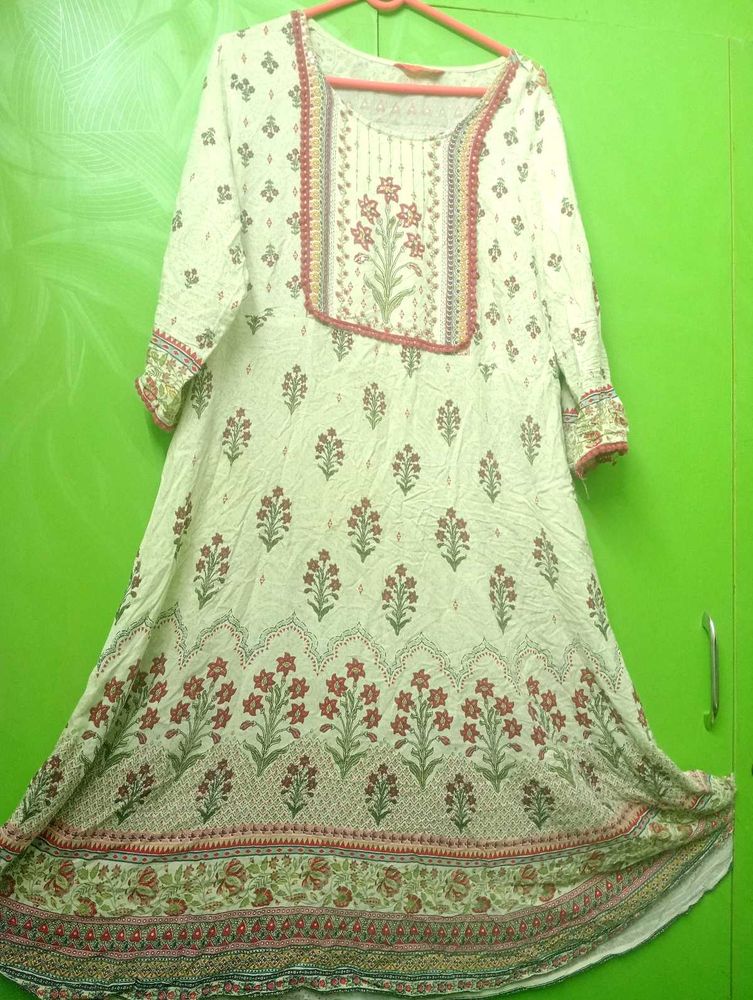 Floral Print Kurta Dress