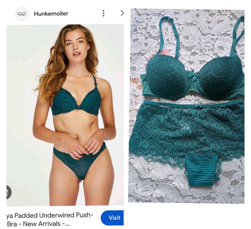 Lace Bra and Panty Set