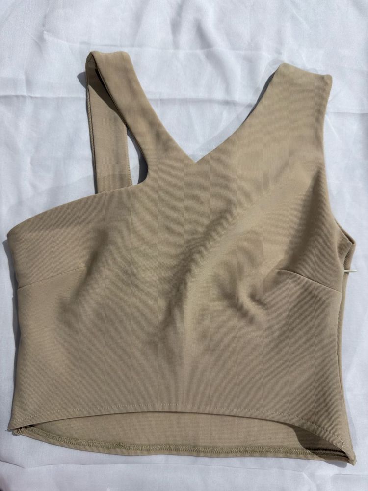 Sleek Beige Tank Top