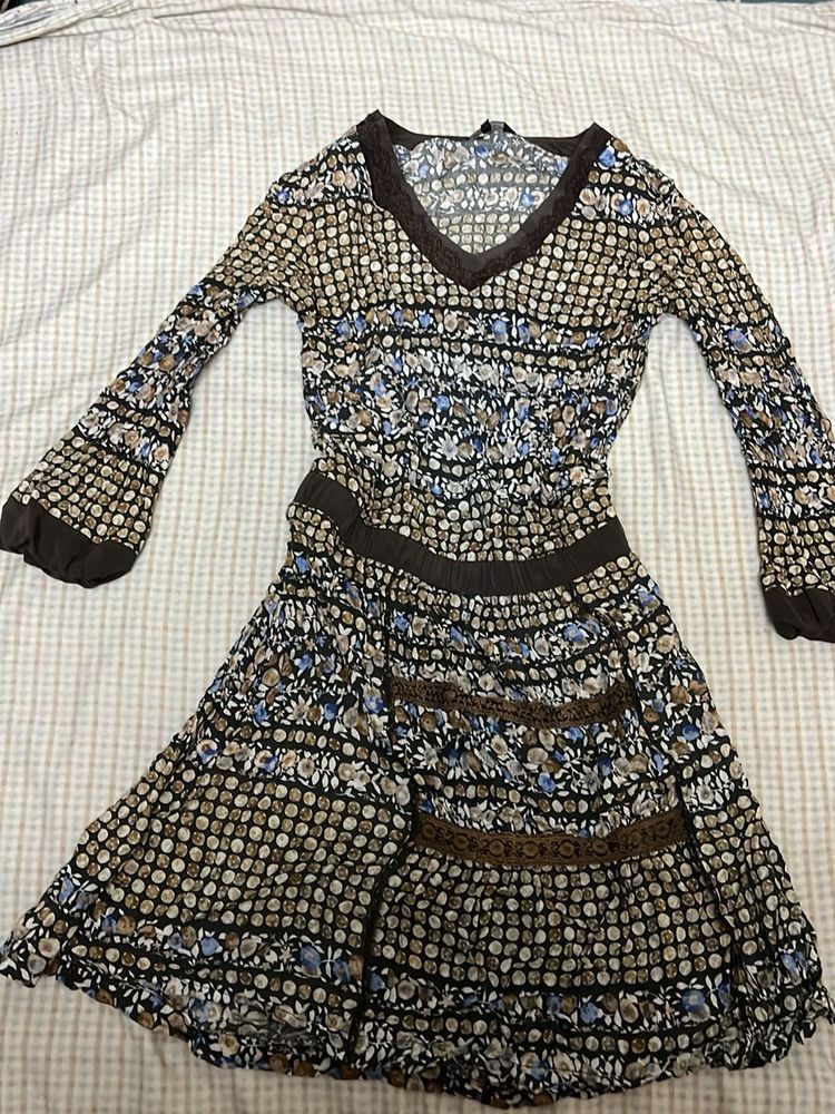 Boho Chic Floral Print Dress