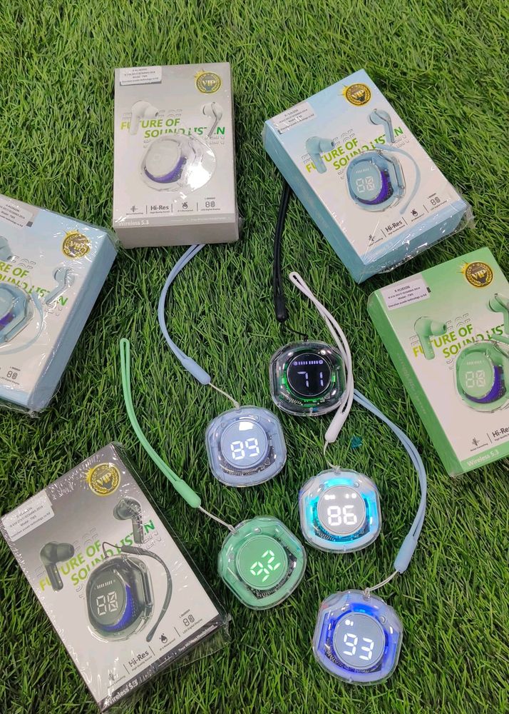 Transparant Earbuds Pro RGB Light And Display