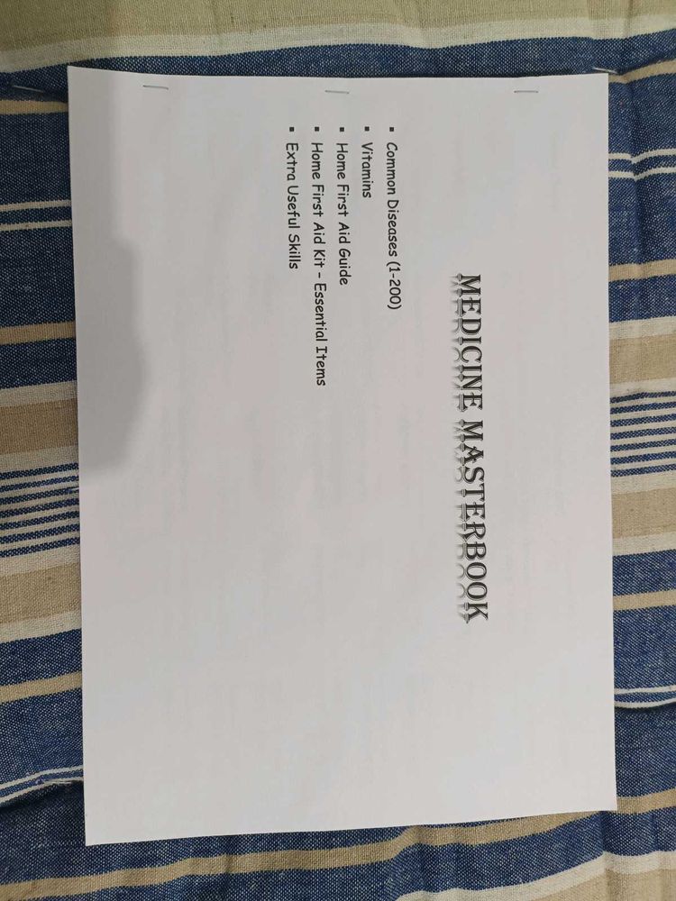 Medicine Masterbook Medical Student And Home Uses