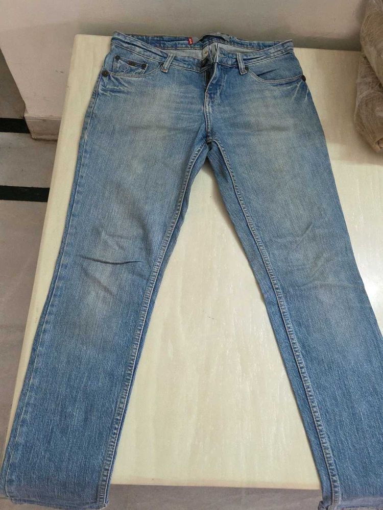 Denim Jeans + 2 shirts +1 pant + k