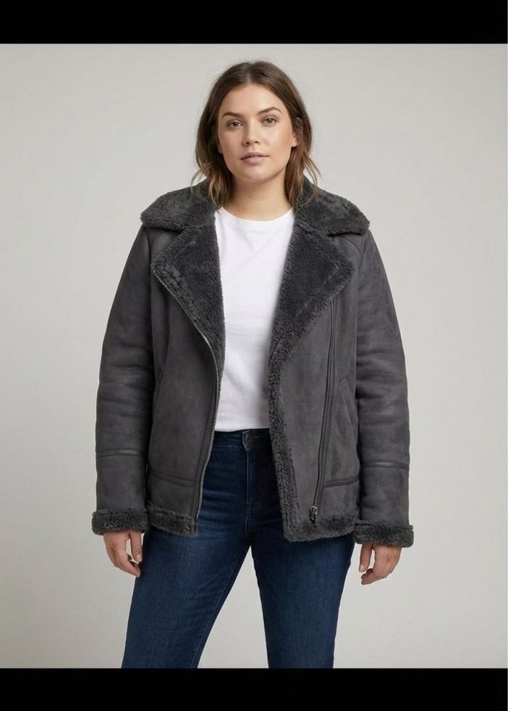 Stylish Gray Biker Jacket