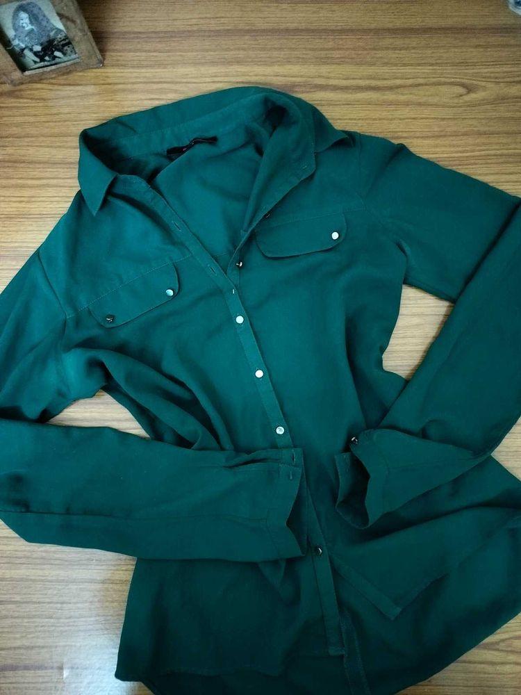 Madame Dark Green Shirt