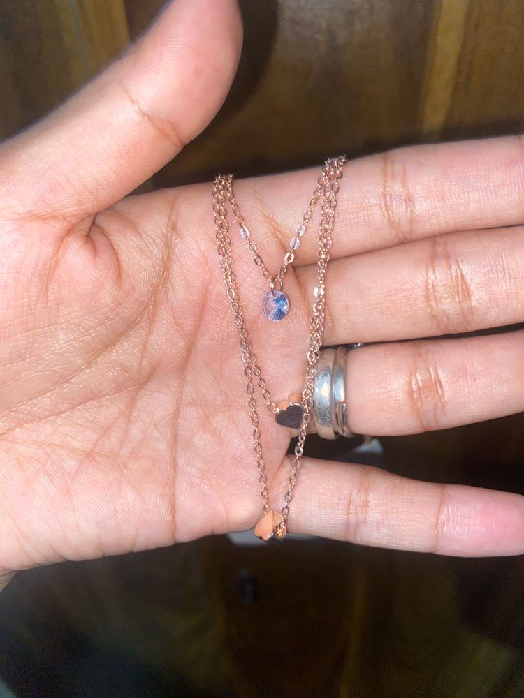 Rose Gold3 Layered Necklace❤️