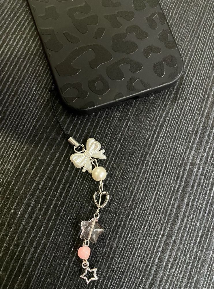Cute Charm Phone Strap 🎀🤍