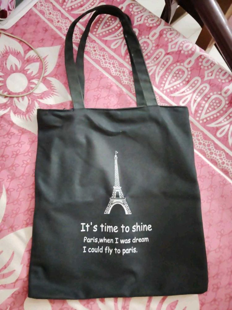 40.Paris Eiffel Tower canvas Tote Bag