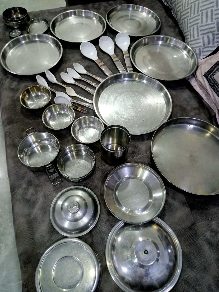 Complete Stainless Steel Thali Set 30
