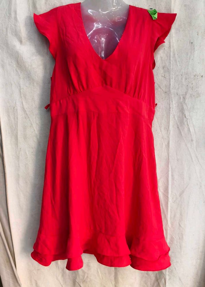 5129. Vibrant Red Mini Dress