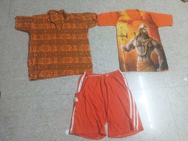 Men's Religious T-Shirt &amp; Shorts Set