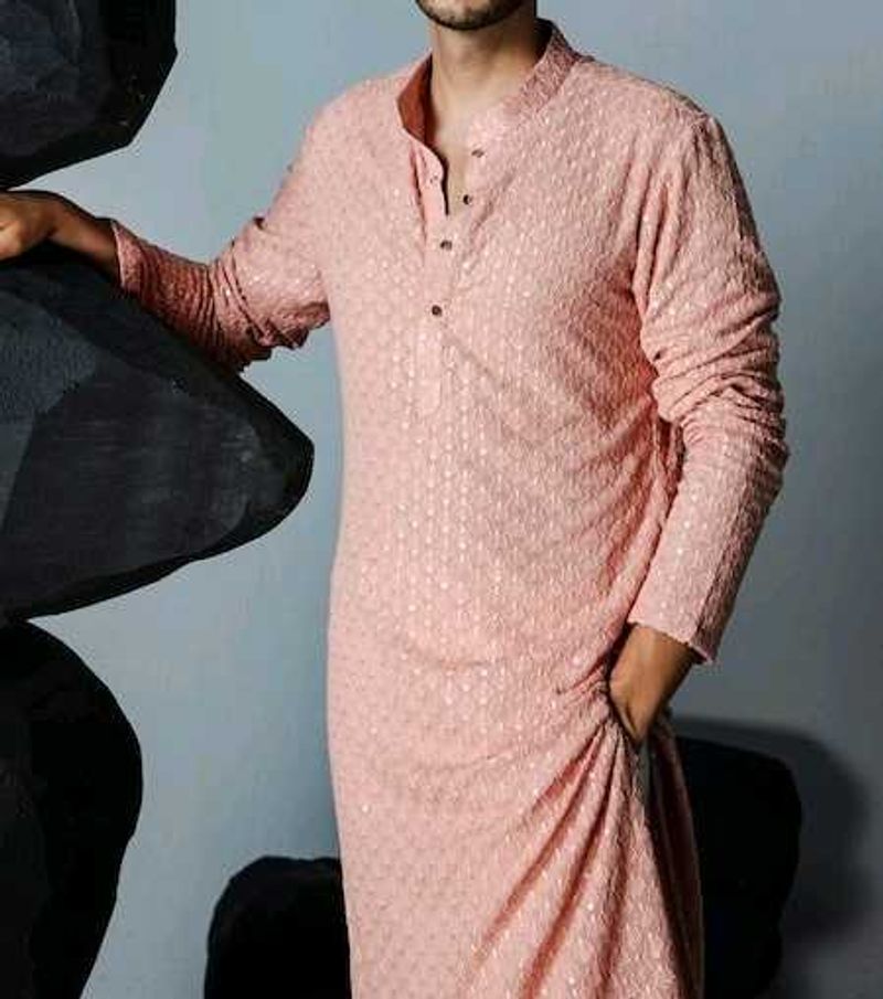 ELEGANT PEACH KURTA