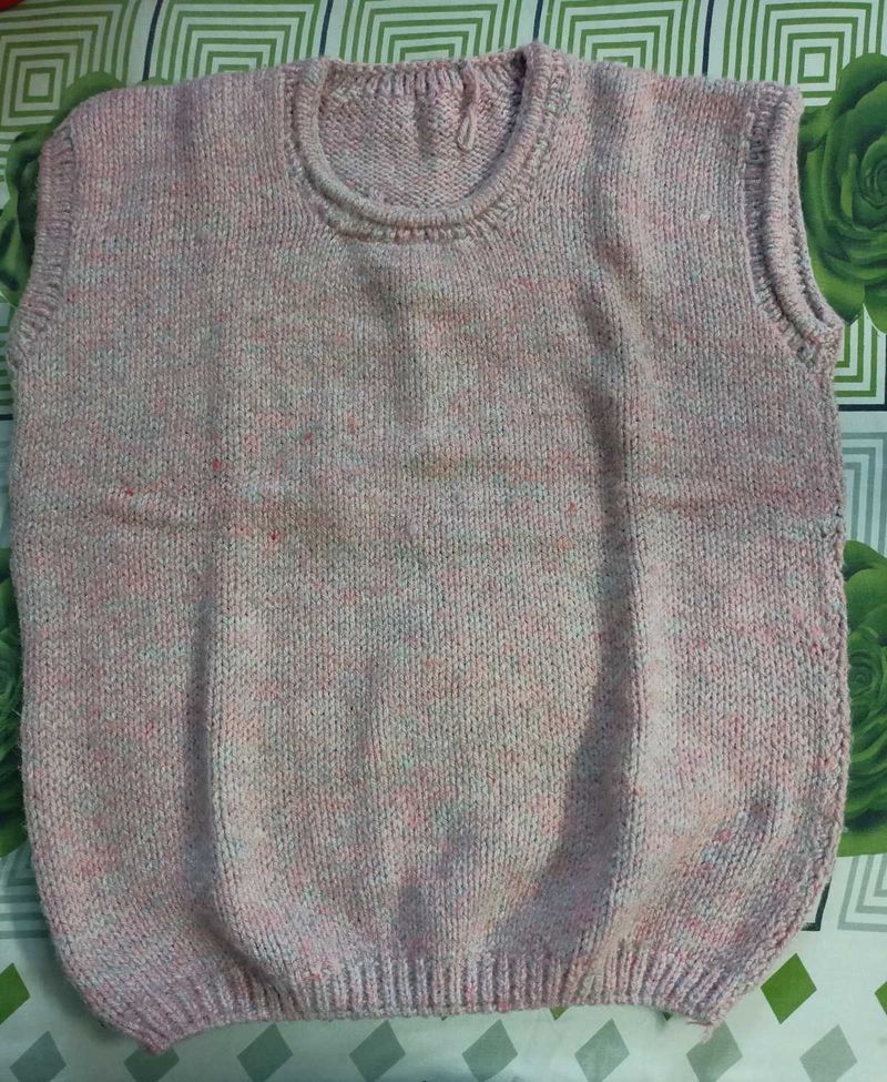 Pink Knit Vest Top
