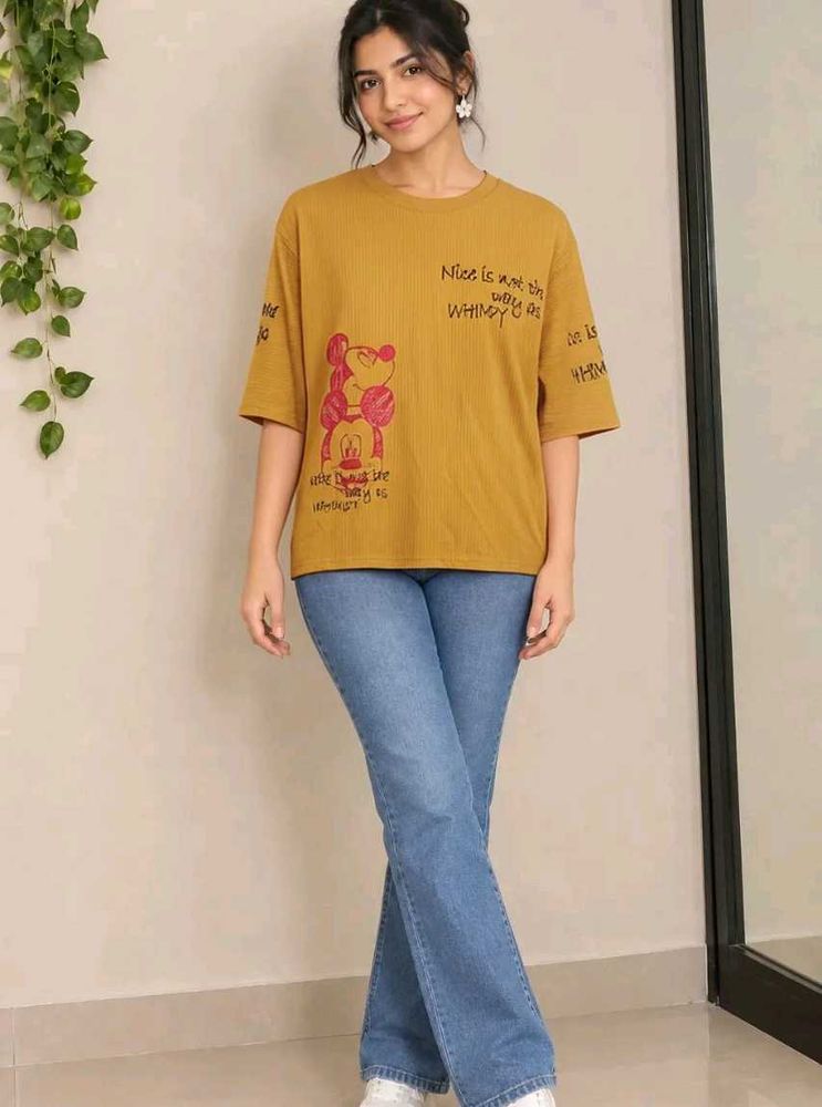 Graphic Print Oversized T-Shirt