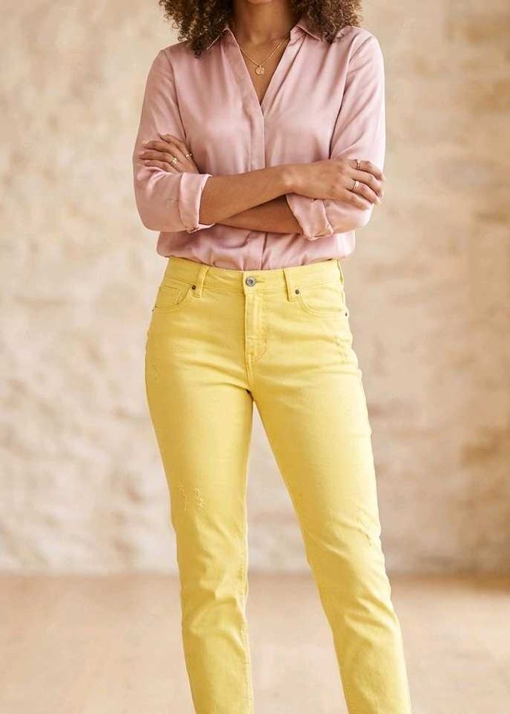 Yellow Denim Jeans (SIZE-40)