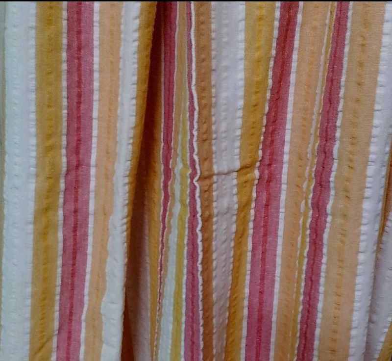 stripped curtains