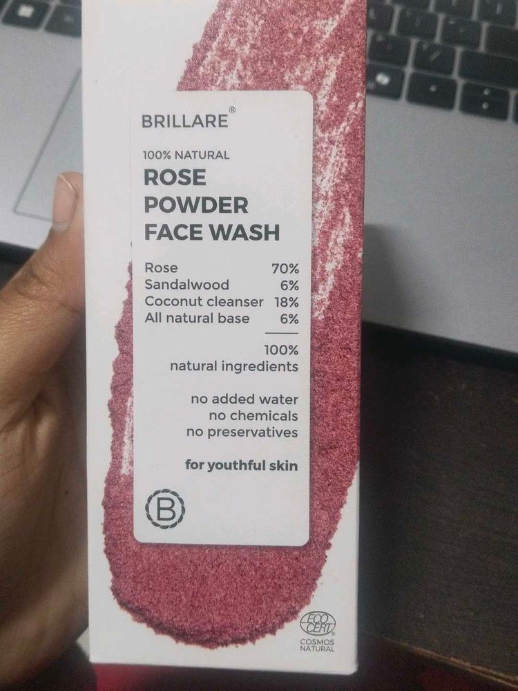 Brillare Rose Powder Face Wash
