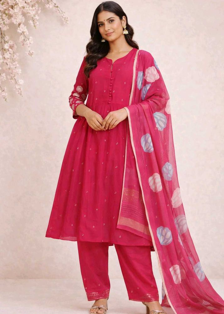 Beautiful Pink Kurta Set with Dupatta