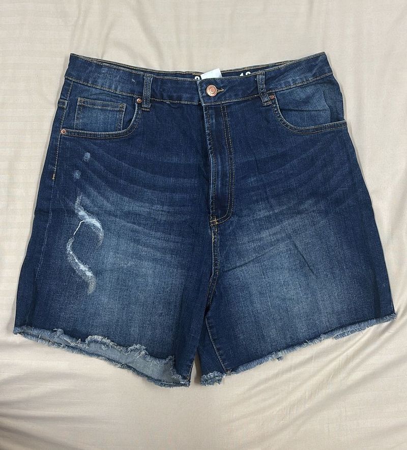 Women's High-Waisted Denim Shorts