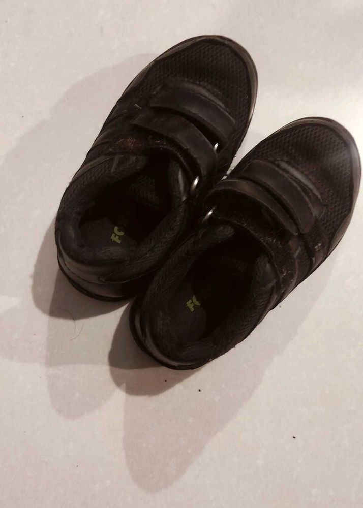 Kids Black School Shoes No.7
