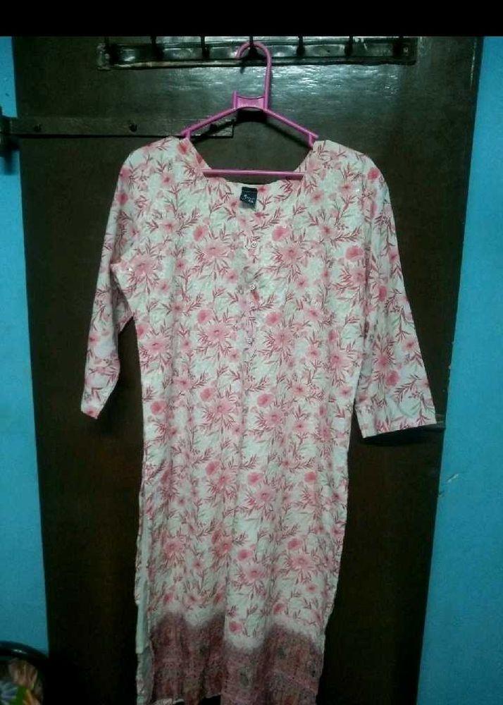 Pretty Pink Floral Kurta