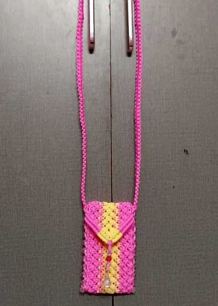 Handmade Macrame Phone Bag