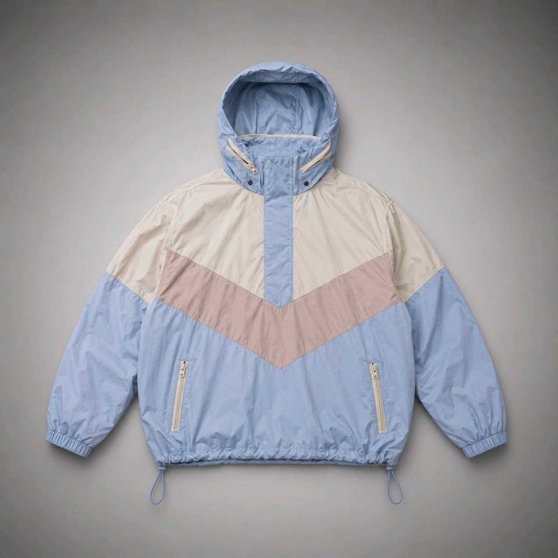 Color Block Windbreaker Jacket